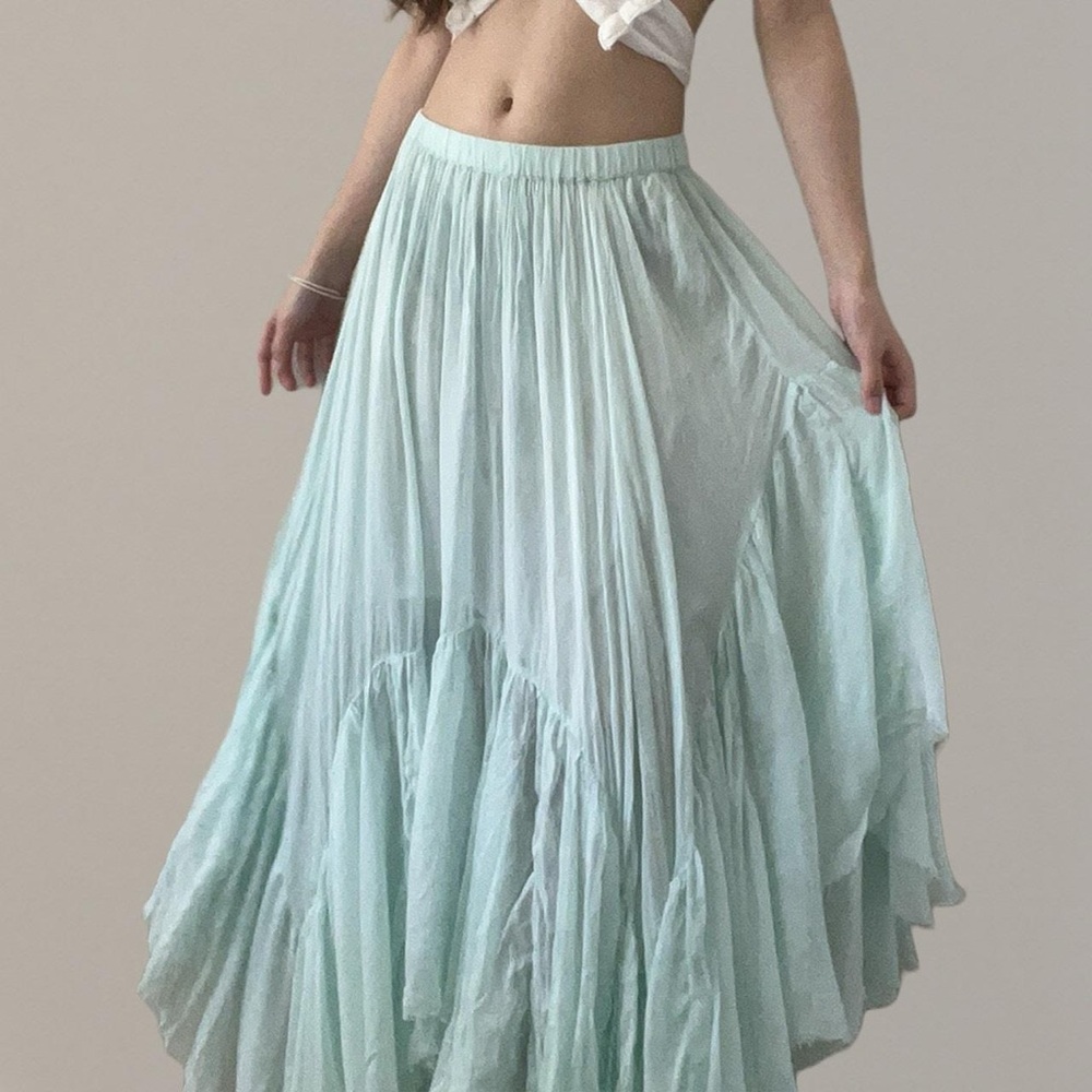 NWOT Free People One Clover Skirt Sea Foam Green Sz XS